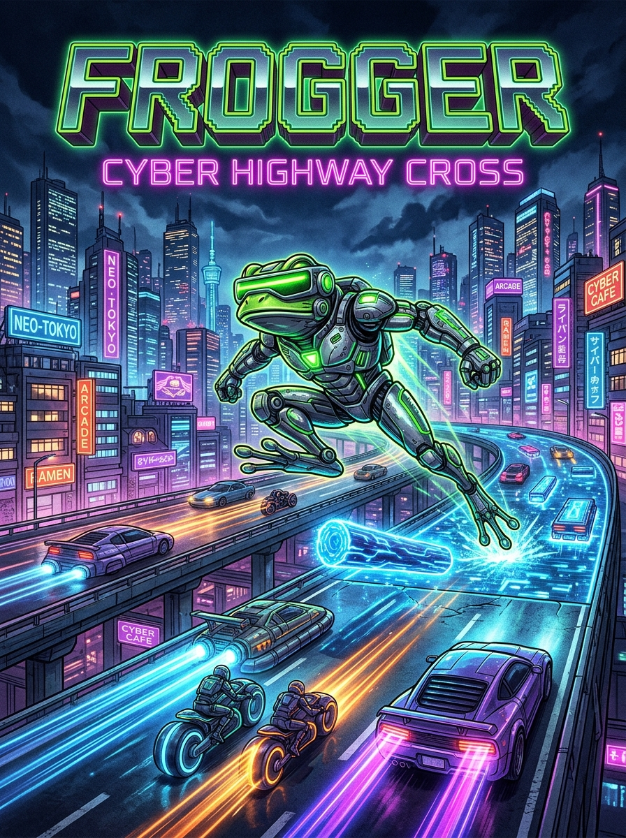 Cyber Frogger Highway Cross