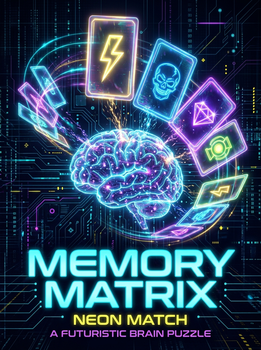 Memory Matrix Neon Match