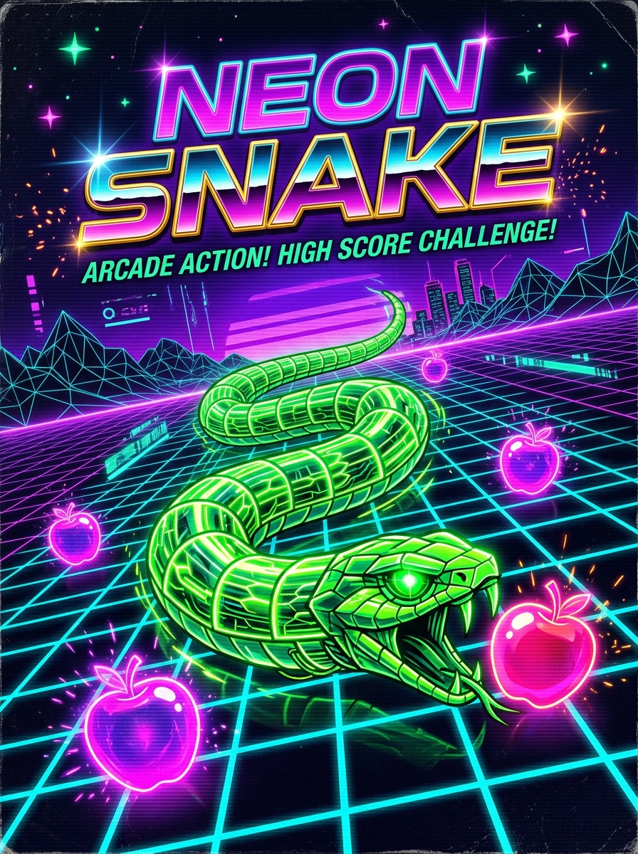 Neon Viper Snake